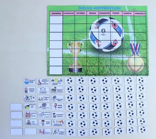 Bystra Sowa Magnetyczna tablica motywacyjna - piłkarska przygoda 455 - Tablice dla dzieci - miniaturka - grafika 1