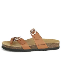 BABUNKERS Family Skórzane japonki w kolorze brązowym - Klapki i japonki damskie - miniaturka - grafika 1