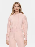 Bluzy damskie - Guess Bluza Gj Logo V4RQ14 KC2W0 Różowy Regular Fit - miniaturka - grafika 1