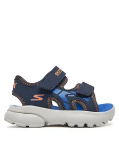 Skechers Sandały Razor Splash- 406513N/NVBL Granatowy - Buty dla chłopców - miniaturka - grafika 1