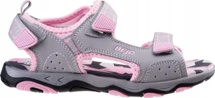 Bejo Sandały dziecięce dziewczęce Bejo Alisi JRG różowo-szare rozmiar 28 - Buty dla dziewczynek - miniaturka - grafika 1
