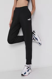 Puma Spodnie 586839 damskie kolor czarny gładkie - Spodnie damskie - miniaturka - grafika 1