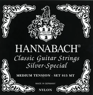 Struny gitarowe  - Hannabach 652619 Klassikgitarrensaiten Serie 815 für 8/10 saitige Gitarren/Medium Tension Silver Special - H/B9 652619 - miniaturka - grafika 1