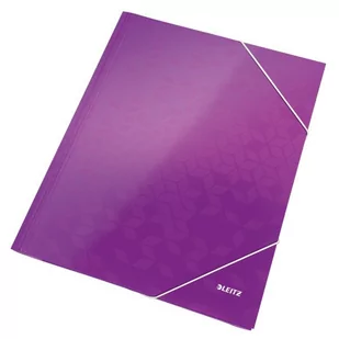 Leitz Teczka z gumką WOW fioletowa 39820062 39820062 - Teczki i skoroszyty - miniaturka - grafika 1