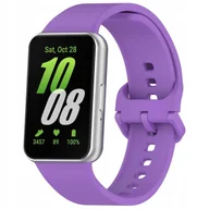 Akcesoria do smartwatchy - Pasek Bizon Strap Watch Silicone do Galaxy Fit 3, fioletowy - miniaturka - grafika 1