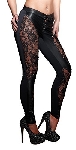 ZADO Legginsy skórzane S