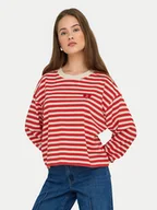 Bluzki damskie - ONLY Bluzka Livina 15359682 Czerwony Regular Fit - miniaturka - grafika 1