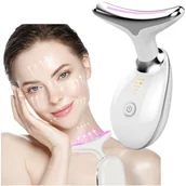 Masażery - Masażer soniczny do ujędrniania twarzy i szyi lifting Ultradźwiękowy EMS - miniaturka - grafika 1