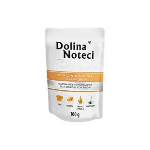 Dolina Noteci PREMIUM dla psów małych ras z bażantem dynią i makaronem 100g - Mokra karma dla psów - miniaturka - grafika 1