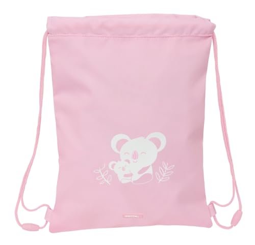 Safta PREESCOLAR KOALA Plecak z płaskim workiem, plecak dla dzieci w różnym wieku, wygodny i wszechstronny, jakość i wytrzymałość, 26 x 34 cm, Różowy kolor, M, Casual