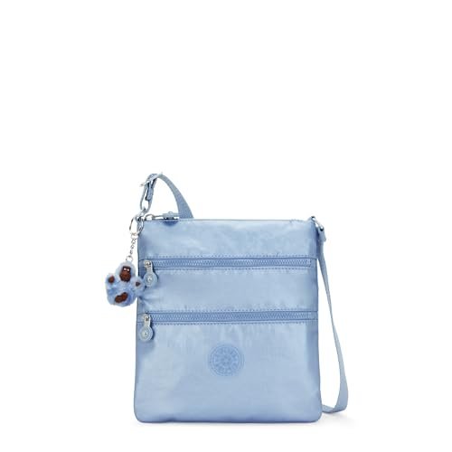 Kipling Damskie Keiko Crossbody, Pebble Blue Met, Pebble Blue Met