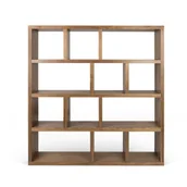 Regały - Regał w dekorze ciemnego drewna TemaHome Berlin, wys. 159 cm - miniaturka - grafika 1