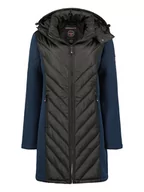 Kurtki damskie - Geographical Norway Parka "Bihac" w kolorze granatowo-czarnym - miniaturka - grafika 1