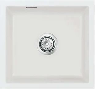 Zlewozmywak ceramiczny SYSTEMCERAM Mera 42 U Satin Korek automatyczny 5301 02 - Zlewozmywaki - miniaturka - grafika 1