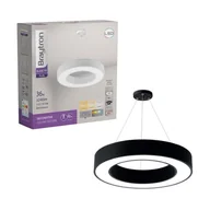 Lampy sufitowe - Braytron aluminiowa lampa sufitowa LED BLADE PD 36W 3240 lm 45Ø lampa wisząca 120cm okrągła czarna - miniaturka - grafika 1