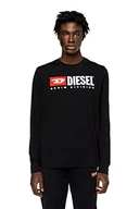 Koszulki męskie - Diesel T-Just-LS-DIV Koszulka Koszulka Męska, Czarny (A03768-0grai-9xx), 3XL - miniaturka - grafika 1