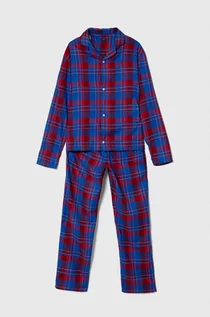 Piżamy dla dziewczynek - Tommy Hilfiger piżama dziecięca kolor niebieski wzorzysta - grafika 1