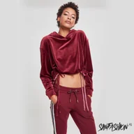 Bluzy damskie - Bluza Urban Classics Velvet Gathered Port - miniaturka - grafika 1