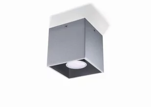 Sollux Lighting Quad lampa sufitowa 1-punktowa szara SL.0024 - Lampy sufitowe - miniaturka - grafika 1