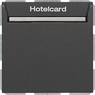 Hager Polo B.Kwadrat Łącznik przekaźnikowy na kartę hotelową antracyt mat 16409906 16409906 - Gniazdka elektryczne - miniaturka - grafika 1