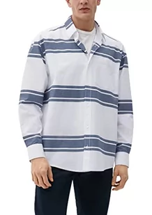 s.Oliver Bernd Freier GmbH & Co. KG Koszula męska z długim rękawem, biała, 3XL, biały, 3XL - Koszule męskie - miniaturka - grafika 1