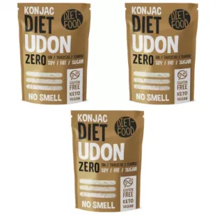 Diet-Food Makaron konjac shirataki udon zestaw 3 x 200 g - Makaron - miniaturka - grafika 1