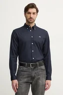 Koszule męskie - Lacoste koszula bawełniana męska kolor granatowy regular z kołnierzykiem button-down CH2933 - miniaturka - grafika 1