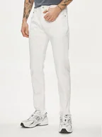 Spodnie męskie - Pepe Jeans Jeansy PM207390 Biały Tapered Fit - miniaturka - grafika 1