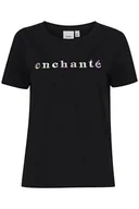 Koszulki i topy damskie - ICHI T-shirt damski, 194008/Black, XL - miniaturka - grafika 1