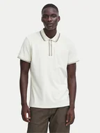 Koszulki męskie - Blend Polo 20716474 Écru Regular Fit - miniaturka - grafika 1