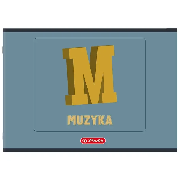 Zeszyt do muzyki A5 poziomy 16 kartek w pięciolinię, do nut, mix wzorów