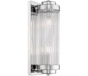 Lampy ścienne - Zuma Line W0528-02N-B5AC - Kinkiet SERGIO 2xE14/60W/230V srebrny - miniaturka - grafika 1