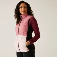 Kurtki i kamizelki sportowe damskie - Regatta Kamizelka damska hybrydowa Leedre Różowy, Rozmiar: 46 - miniaturka - grafika 1
