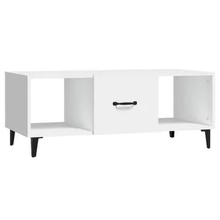 Lumarko Stolik kawowy, biały, 102x50x40 cm, materiał drewnopochodny - Ławy i stoliki kawowe - miniaturka - grafika 3