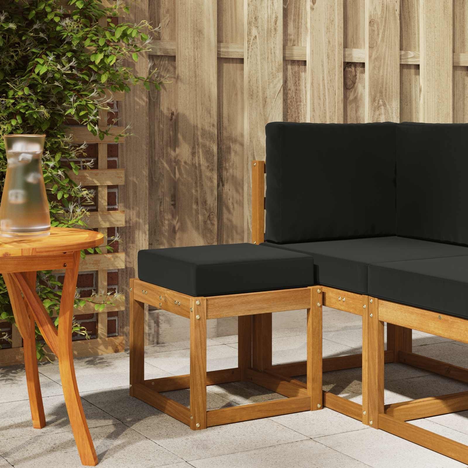 vidaXL Stołek ogrodowy 43 x 43 x 37 cm Lite Drewno Akacji