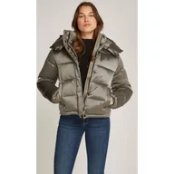Kurtki damskie - CALVIN KLEIN JEANS Satynowa kurtka | Regular Fit - miniaturka - grafika 1