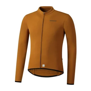 Bluzy na rower - Męska Bluza Rowerowa Shimano Vertex Thermal Long Sleeve Jersey | Bronze - Rozmiar Xxl - grafika 1