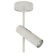 Lampy sufitowe - Sufitowa lampa z regulacją Leda 1 41143 metalowa szara beżowa - miniaturka - grafika 1