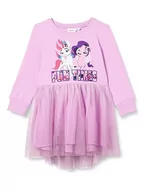 Sukienki - NAME IT Dziewczęca sukienka NMFJANE MLP LS SWE UNB CPLG, fioletowa tiul, 92, Violet Tulle, 92 cm - miniaturka - grafika 1