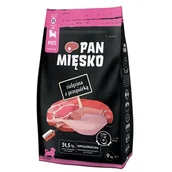 Sucha karma dla psów - Pan Mięsko dla Szczeniąt Cielęcina z Przepiórką XS 9kg - miniaturka - grafika 1