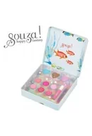 Zabawki kreatywne - Kosmetyki do makijażu dla dzieci w metalowej kasetce zestaw 11 el. Syrenka - miniaturka - grafika 1