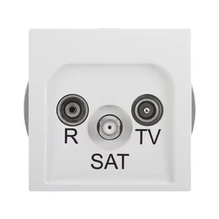 Kontakt Simon Gniazdo RTV / SAT końcowe BASIC biały - Gniazdka elektryczne - miniaturka - grafika 1