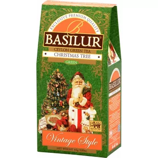 Basilur christmas tree zielona herbata cejlońska wiśnia jabłko świąteczna liściasta - 85 g - Herbata - miniaturka - grafika 1