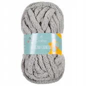 Pasmanteria - Włóczka do szydełkowania wyplatania bardzo gruba Chenille 20 mm szara #9 - miniaturka - grafika 1