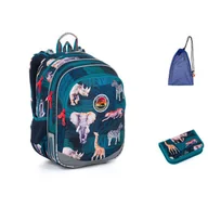 Plecaki szkolne i tornistry - Topgal Komplet szkolny ELLY 24014 SET MEDIUM - miniaturka - grafika 1