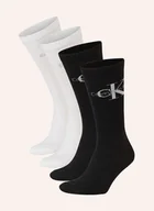 Skarpetki damskie - Calvin Klein Skarpety, 4 Pary, Z Pudełkiem Prezentowym schwarz - miniaturka - grafika 1
