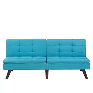 Beliani Sofa z funkcją spania niebieska - kanapa rozkładana - wersalka - RONNE niebieski - Sofy i kanapy Beliani Sofa z funkcją spania niebieska - kanapa rozkładana - wersalka - RONNE niebieski - Sofy i kanapy - miniaturka - grafika 1