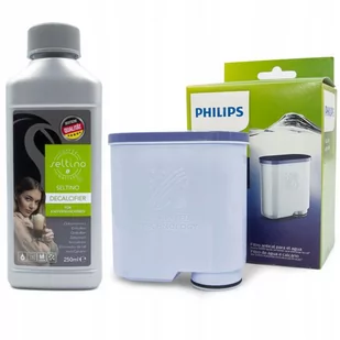Filtr Saeco Philips CA6903 + odkamieniacz 250 ml - Akcesoria i części do ekspresów do kawy - miniaturka - grafika 1