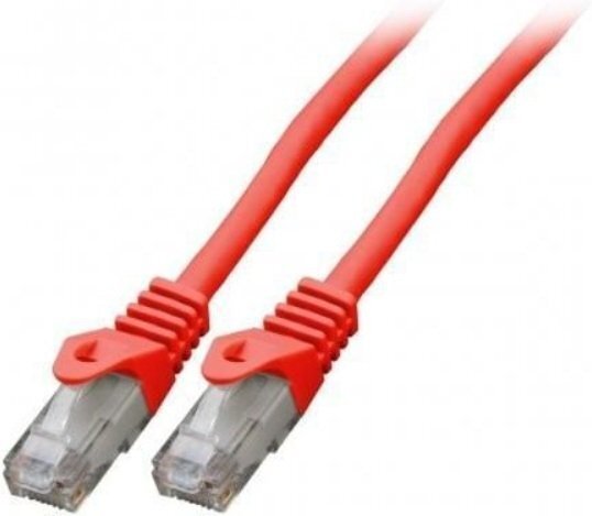 Mercodan Kabel sieciowy RJ-45, Cat.6, U/UTP, LSZH, CCA, czerwony, 15 m 371224150