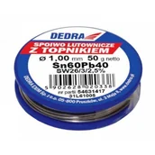 Akcesoria do lutowania - Dedra Lut z topnikiem 1,0mm 31L61005 Dom001060 - miniaturka - grafika 1